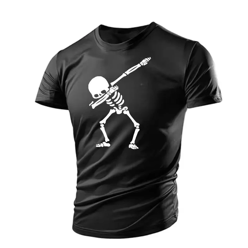 

Summer 3D Skull T-Shirt Men Kids Funny Graphic Cotton Short Sleeve Breathable Gym Casual Harajuku Streetwear