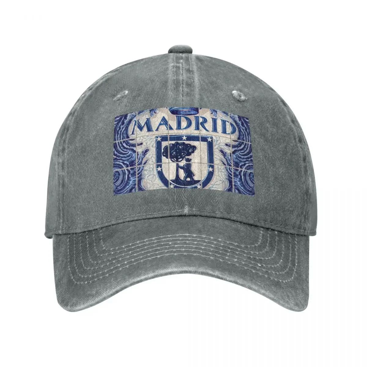 Spain  Azulejo Azuleios Tiles Cap Cowboy Hat new in warm winter Hood winter caps for women Men's