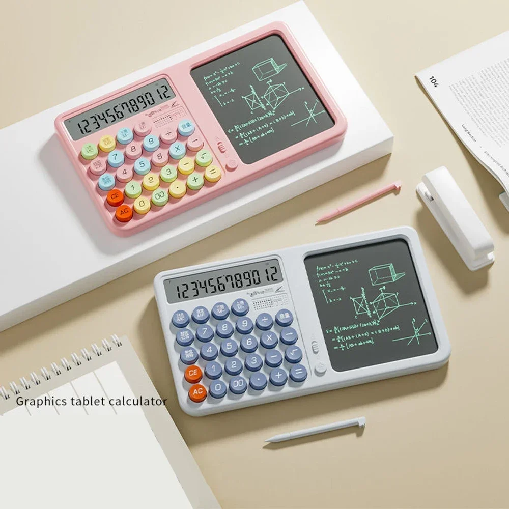 Multi-Function Desktop Calculator – LCD Handwriting Board Dual Power Office Student