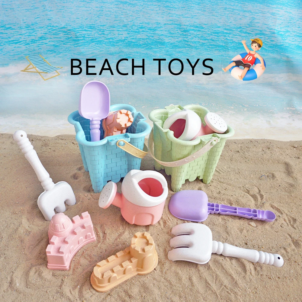 Ensemble de jouets de plage pour enfants, paquet cadeau, sable pour bébé, bac à sable, pelle à sable, seau, outil de creusement de sable, sablier d'été en plein air