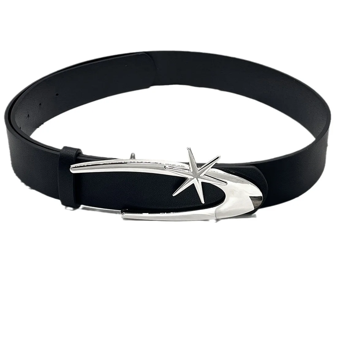 للجنسين حزام البنطال الجينز القوطي Y2k مصمم أحزمة للنساء جودة عالية العلامة التجارية الفاخرة الأسود الشرير التبعي 3.2 سنتيمتر حزام الرجال