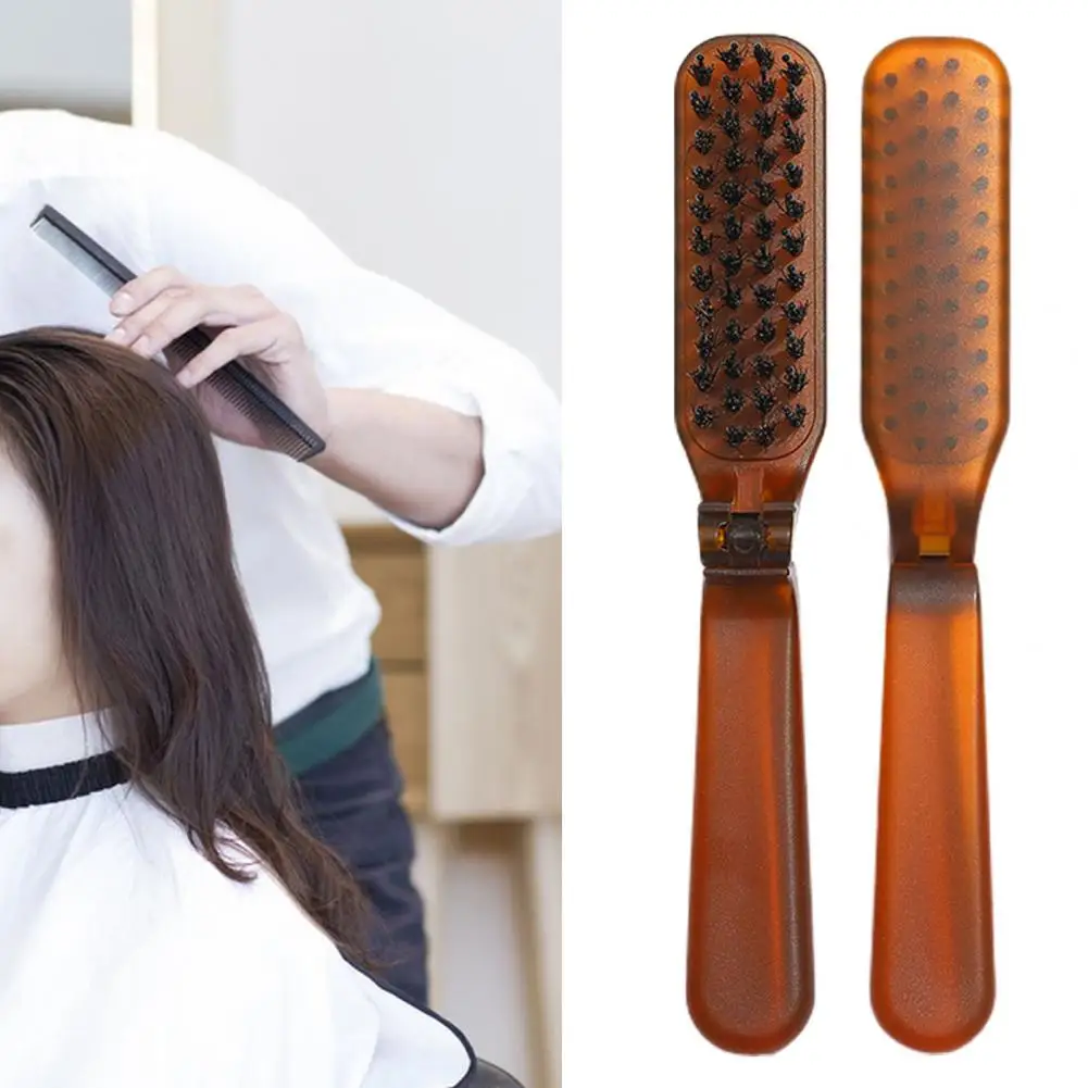 Foldable Comb Gentle Scalp Massage Comb for Hair Detangling Grooming Folding Pocket Styling Tool for Men's Beard for Comfortable