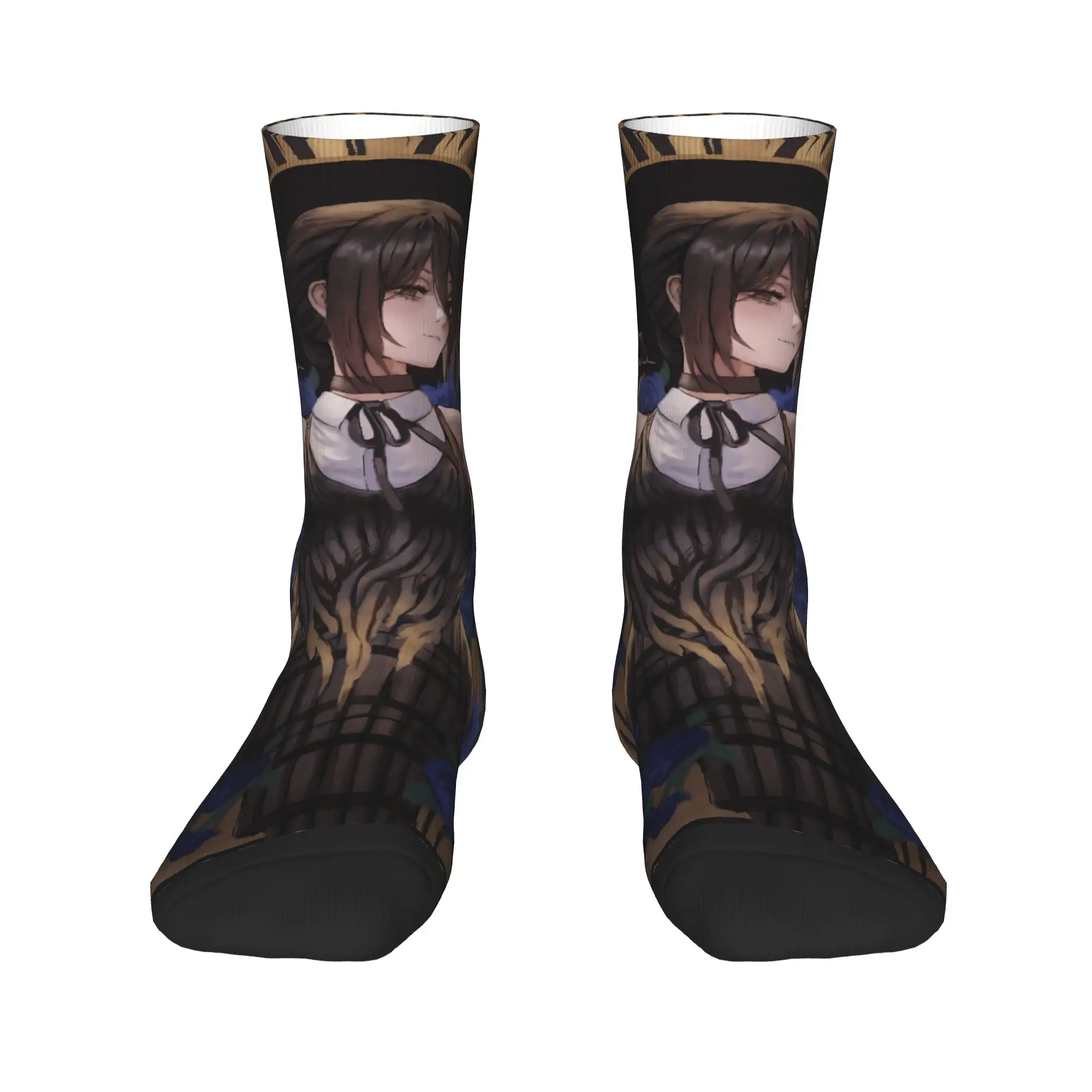 Reze Retro Anime Japan Socks  Trendy Stockings Men Soft Breathable Cycling Socks Autumn Graphic Anti Bacterial Socks