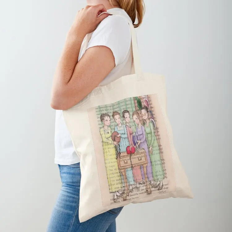 

Jane Austen - The Bennet Sisters Go Bonnet Shopping Tote Bag Shopper bag handbag shopping trolley bag Women's shopper