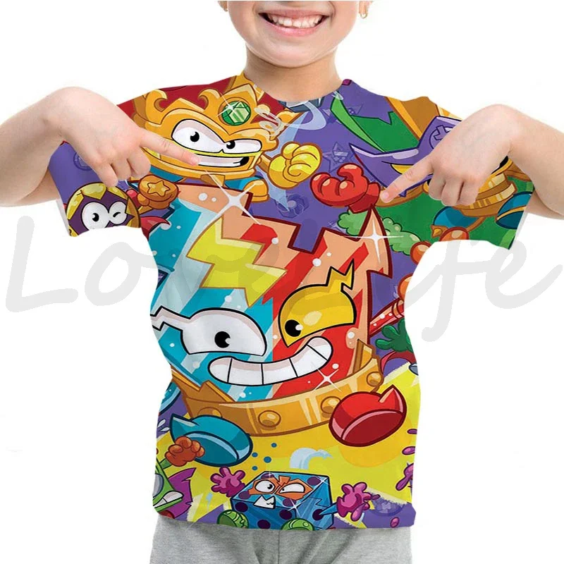 Camiseta infantil, camiseta infantil dos desenhos animados, Rescue Force Tops, camiseta infantil, meninos, meninas, verão