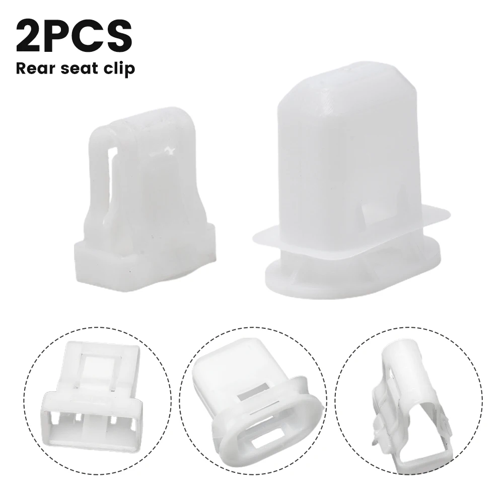 

Brand New Clip Rear Seat Plastic Stable Characteristics White Multifunctional Nylon 2pcs 72693-12080 Attachments