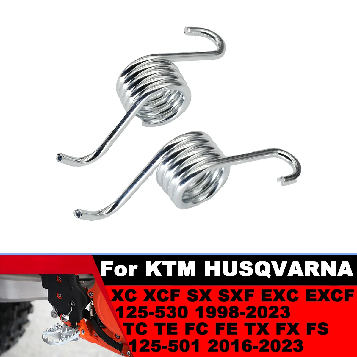 

Motorcycle Foot Pegs Footpegs Footrest Spring For KTM HUSQVARNA SX SXF EXC EXCF XC XCF XCFW TC FE FS FC TE 125-501