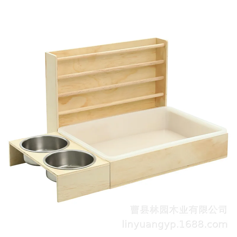 Suitable for Rabbit Grass Shelf Rabbit Cage Ornamental Cage Feeder Feeding Box Breeding Home Encryption Quail Nest Hamster Nest