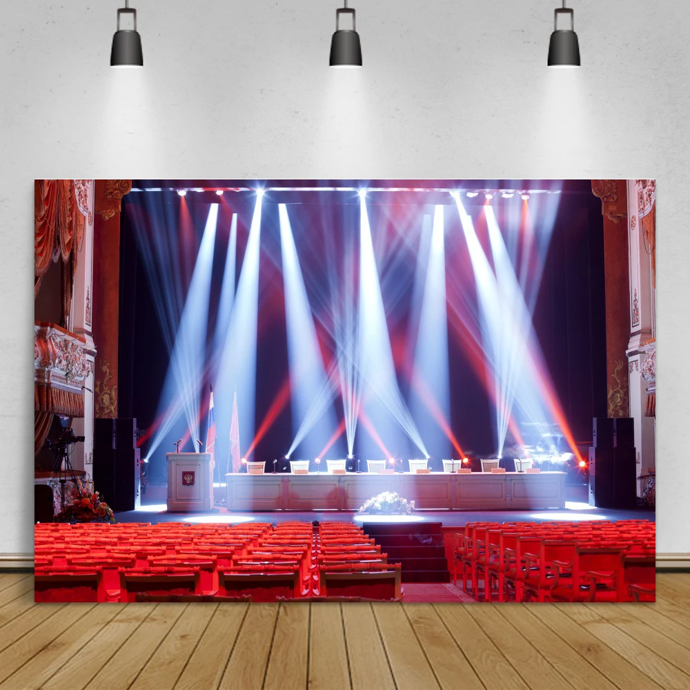 Laeacco tappeto rosso palcoscenico Bithday fotografia sfondo bambino bambini ritratto Poster personalizzato sfondo fotografico photocstudio