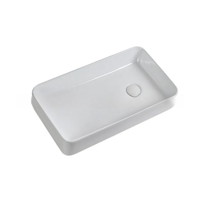 

Ceramic table basin side drainage balcony washing machine side launching household bathroom hand washing single basin small