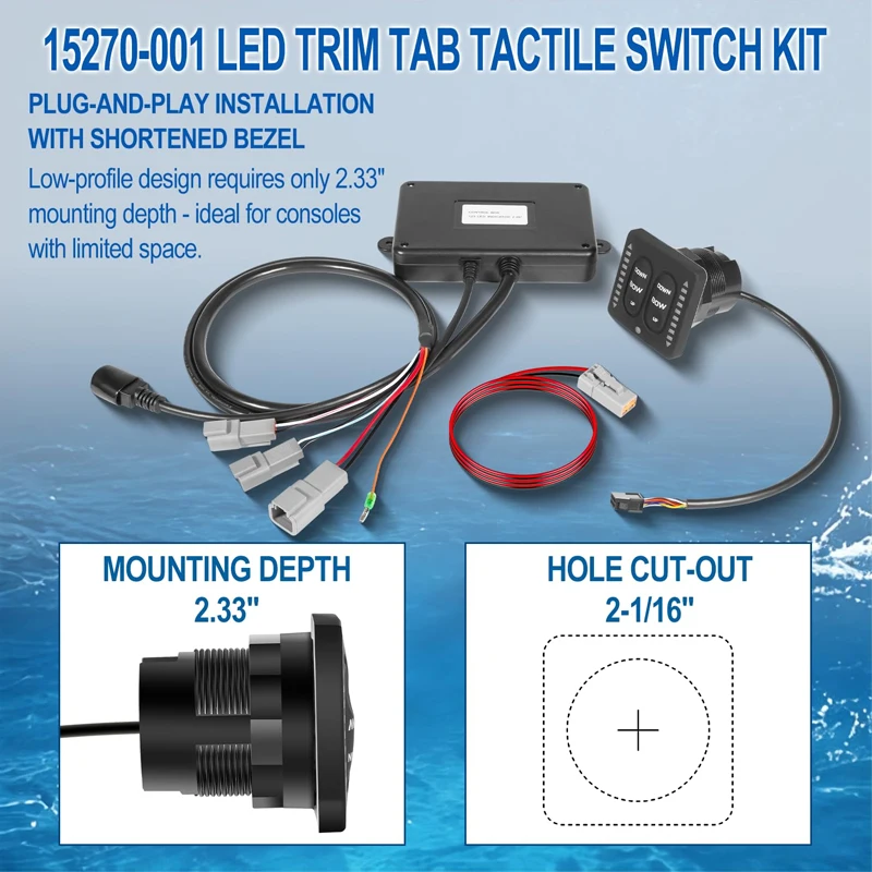 Marine Tactile Switch Kit with 36