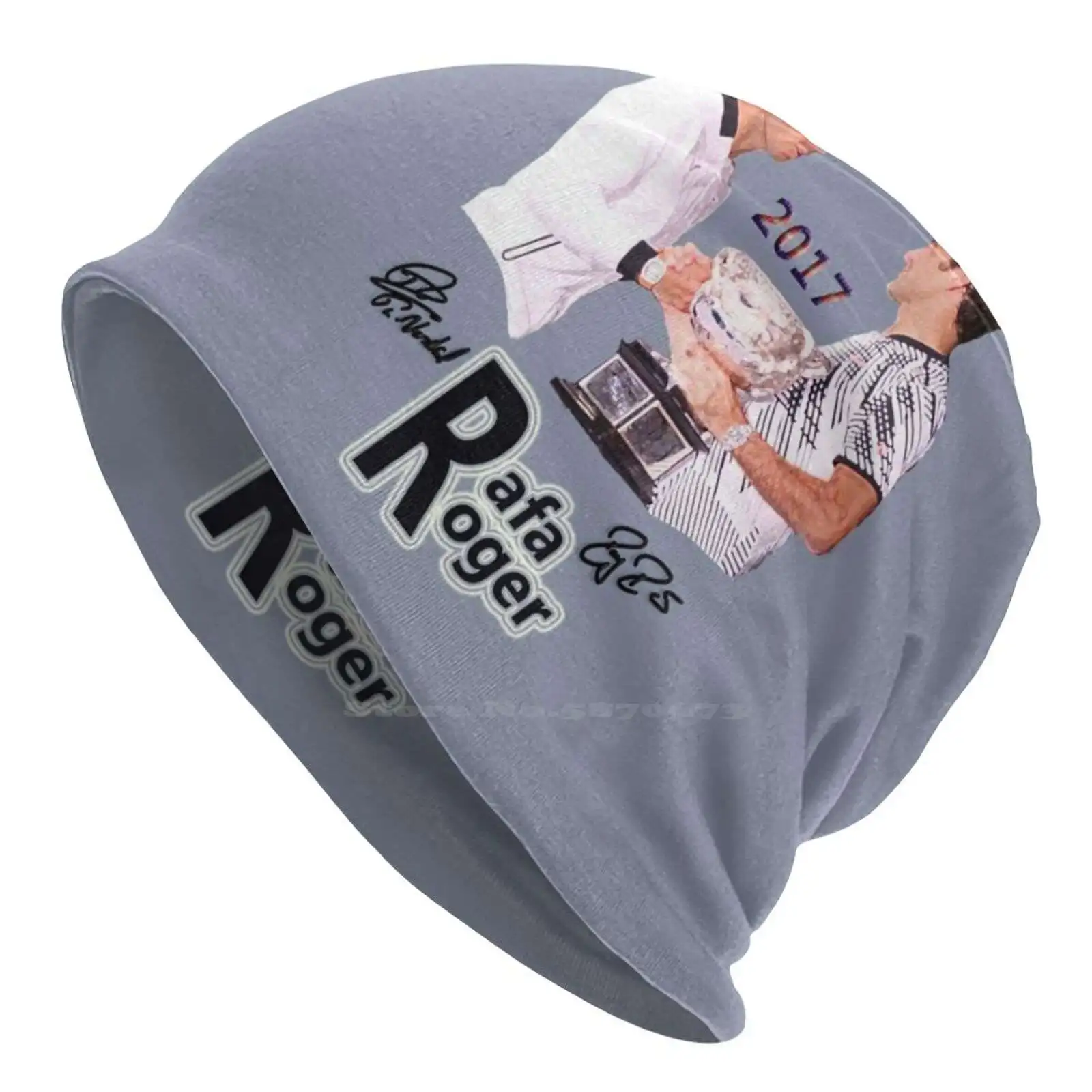 Rafa & ; Roger 2017 Knitted Hat Warm Beanie Outdoor Caps Rafa Nadal Rafael Tennis 2017 Open Australia Wallet