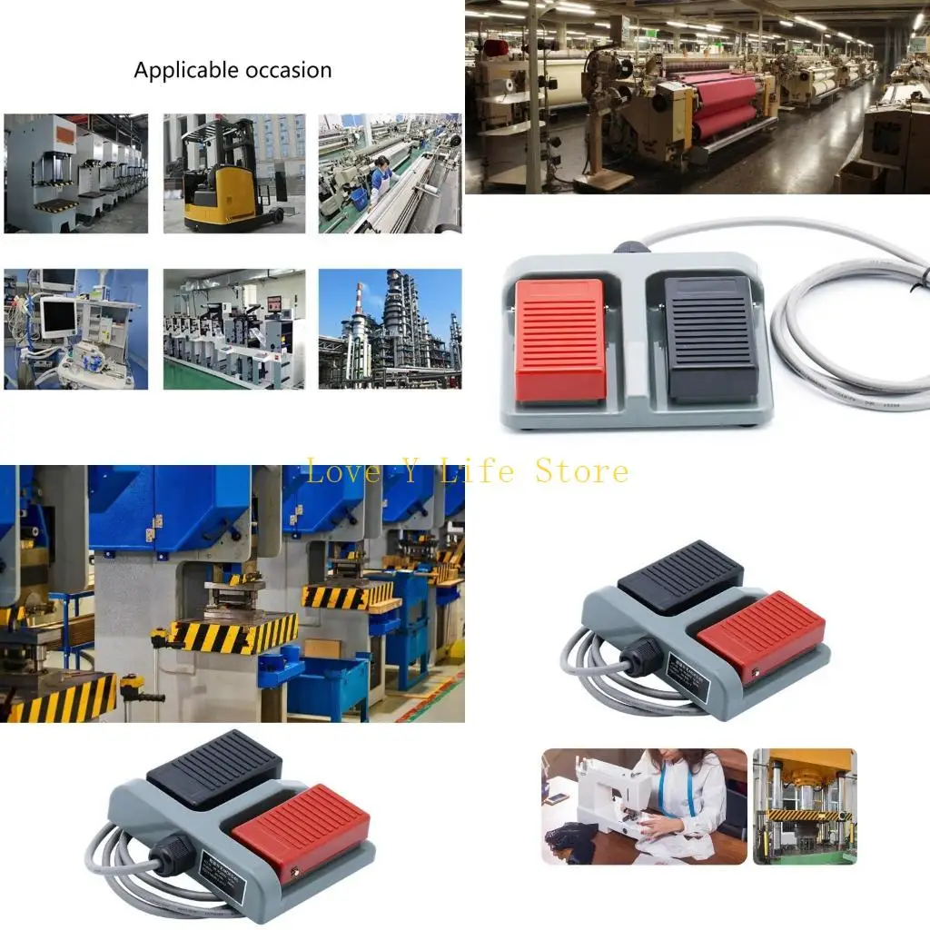 

L74C Momentary Plastic Foot Switches Duplex Two Way Tumblers for Welding Equipment