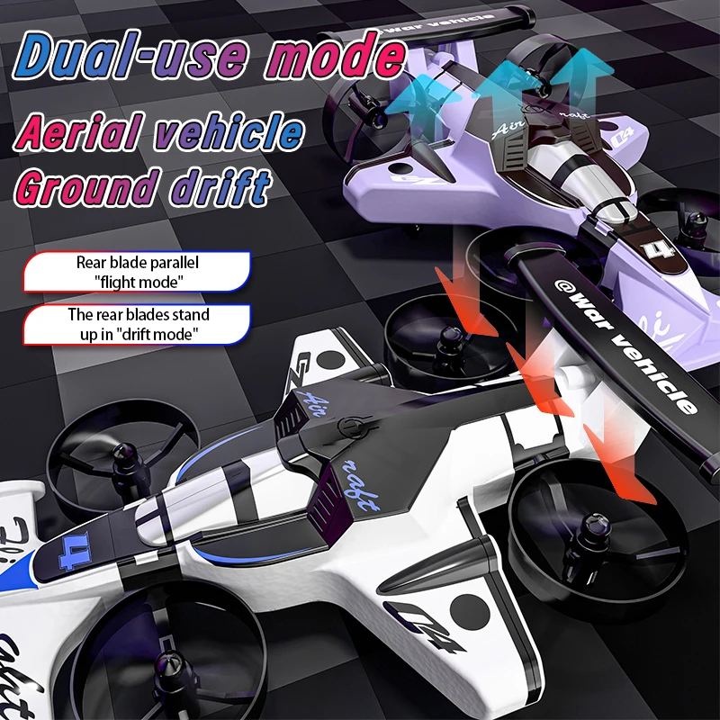 Nouveau CZ04 Mini avion RC Land-Air double usage quadrirotor dérive Racer 2 en 1 Drone modèle d'avion à voilure fixe jouet pour enfants cadeau
