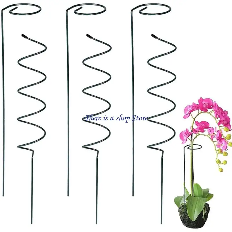 

D0AD 5PCS Twisted Plant Stakes Garden Support Rods Climbing Holder For Climbing Plant