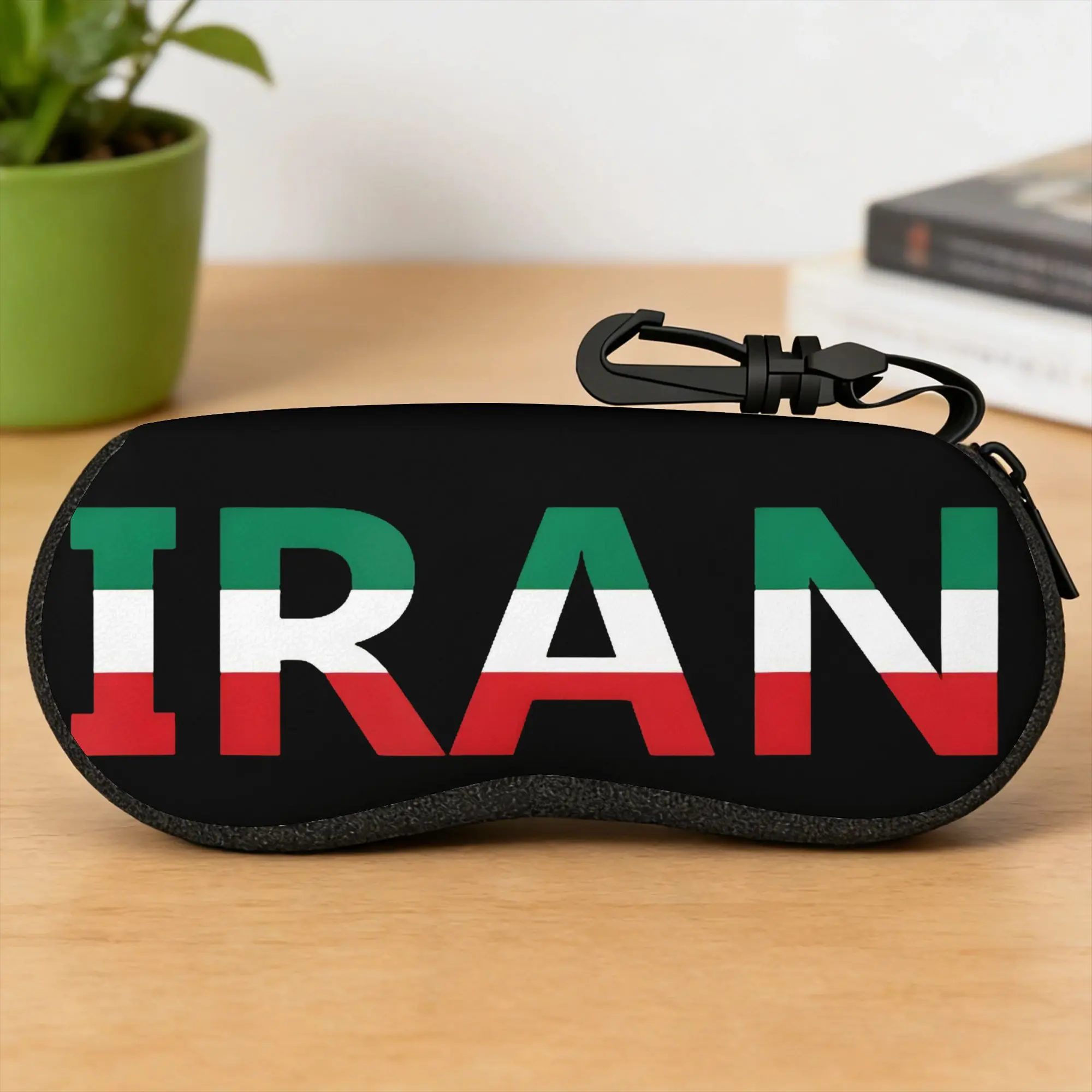 Iran Flag Glasses Case Cover  Sunglasses Case Convenient Classic Eyewear Box Print Men Women Eyeglass Protector
