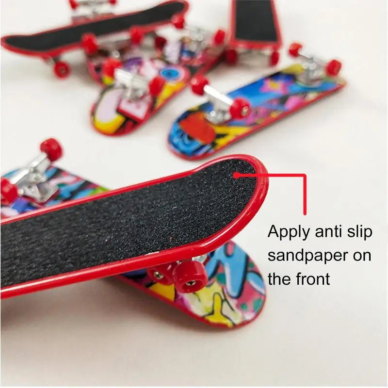 1pc Fingerboard Finger Scooter Mini Skateboard Deck Alloy/Plastic Antistress Tech Bracket Desktop Panel Non Toys Training