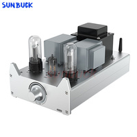 SUNBUCK 6N2 6N3C 6L6 EL34 Vacuum Tube Amplifier 2.0 Stereo 8W Single-Ended Class A HiFi Vacuum Tube Amplifier Audio