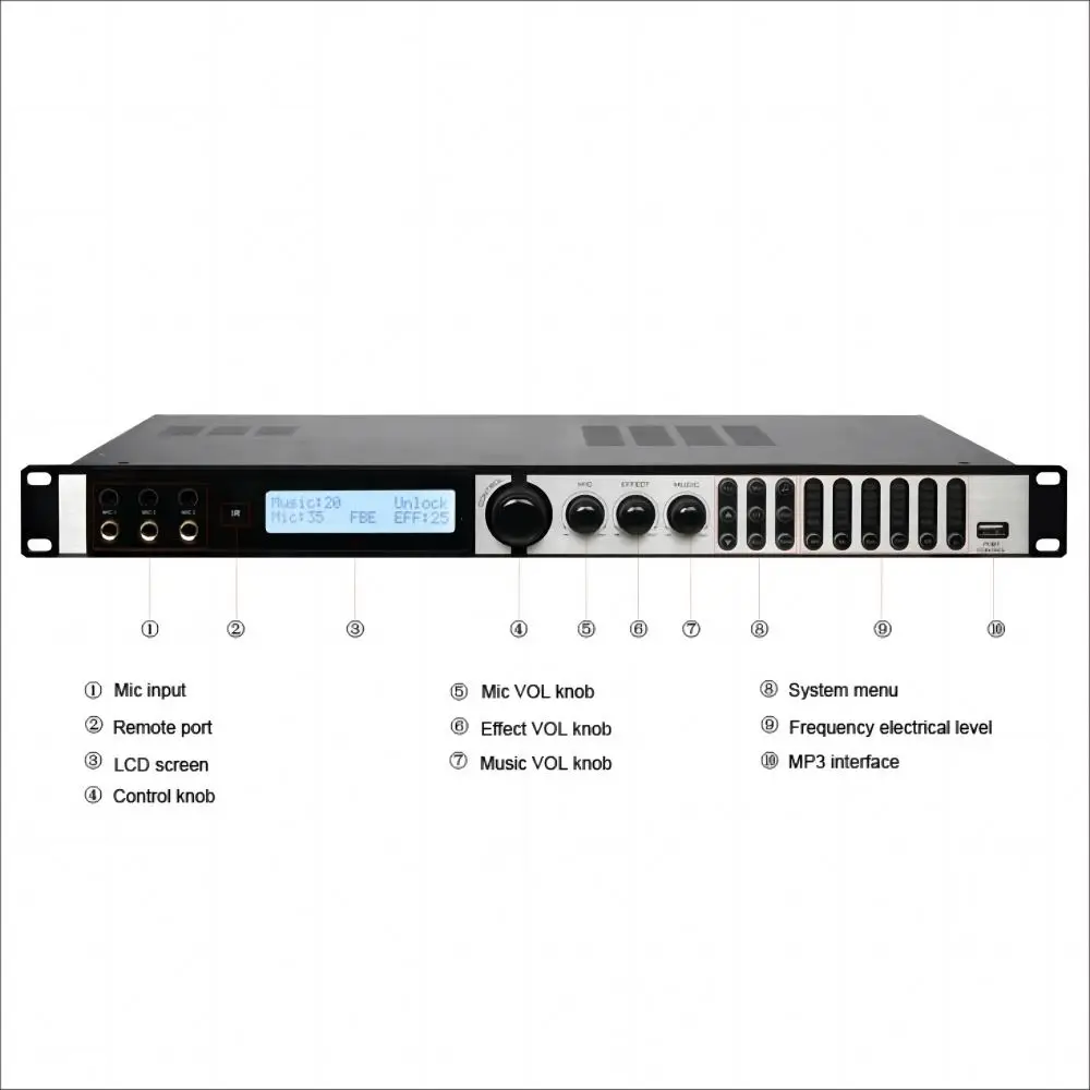 Brand New X5 Audio Processor With High Quality digital Audio Processor