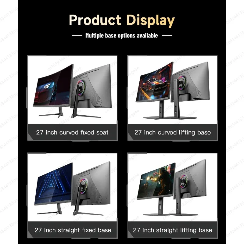 شاشة ألعاب مكتبية واسعة للغاية 27 بوصة 4K بدقة 144 هرتز 3840*2160 شاشة كمبيوتر #5