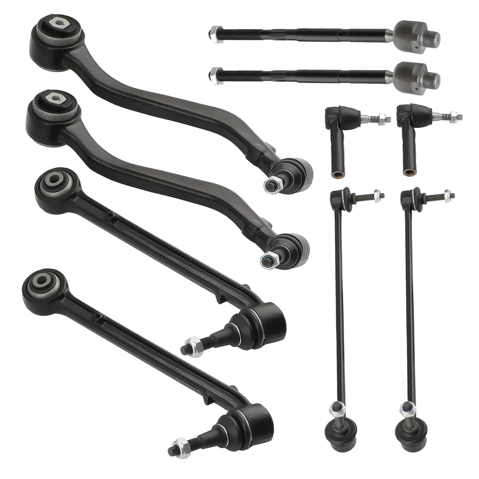 10pcs Front Lower Control Arms + Sway Bars Kit for Chevrolet Camaro 2010 - 2015