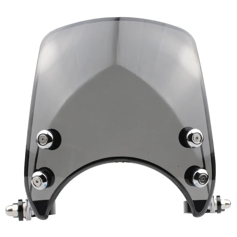 

Для Honda Yamaha Kawasaki Suzuki Haley мотоцикл универсальный 5-7 дюймов фара регулируемое лобовое стекло ПК ветровой дефлектор