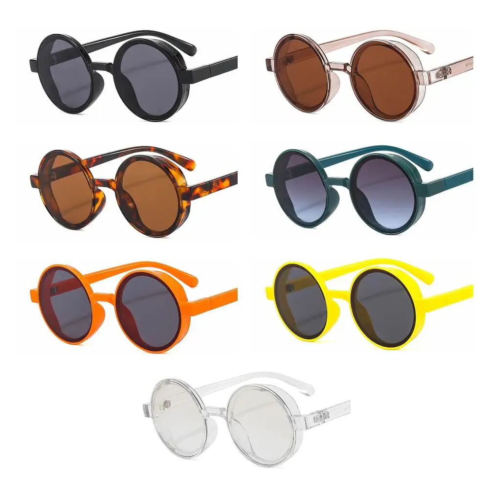 Trendy Round Retro Sun Glasses Ins Popular Punk Sunglasses Women Eyewear Steam Glasses Hip Hop Shades