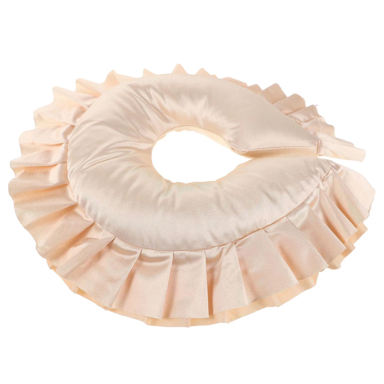 

U Shaped Neck Pillow Beauty Salon Massage Face Down Silk Fabric Facial Spa Cushion Bed Removable Washable