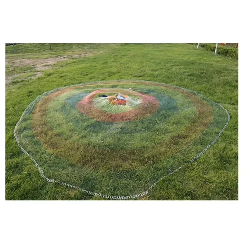 Handmade nylon monofilament high-strength colorful casting net strong fishing net