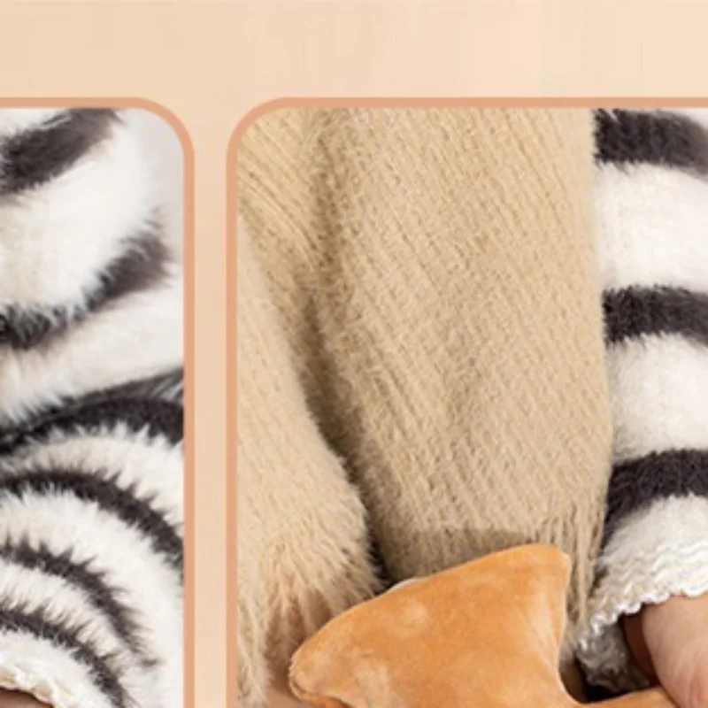 

300/500/1000ml Cute Cartoon Capybara Hot Water Bottle Water Filling Small Portable Student Hand Warmer Cute Soft Warm Water Bag