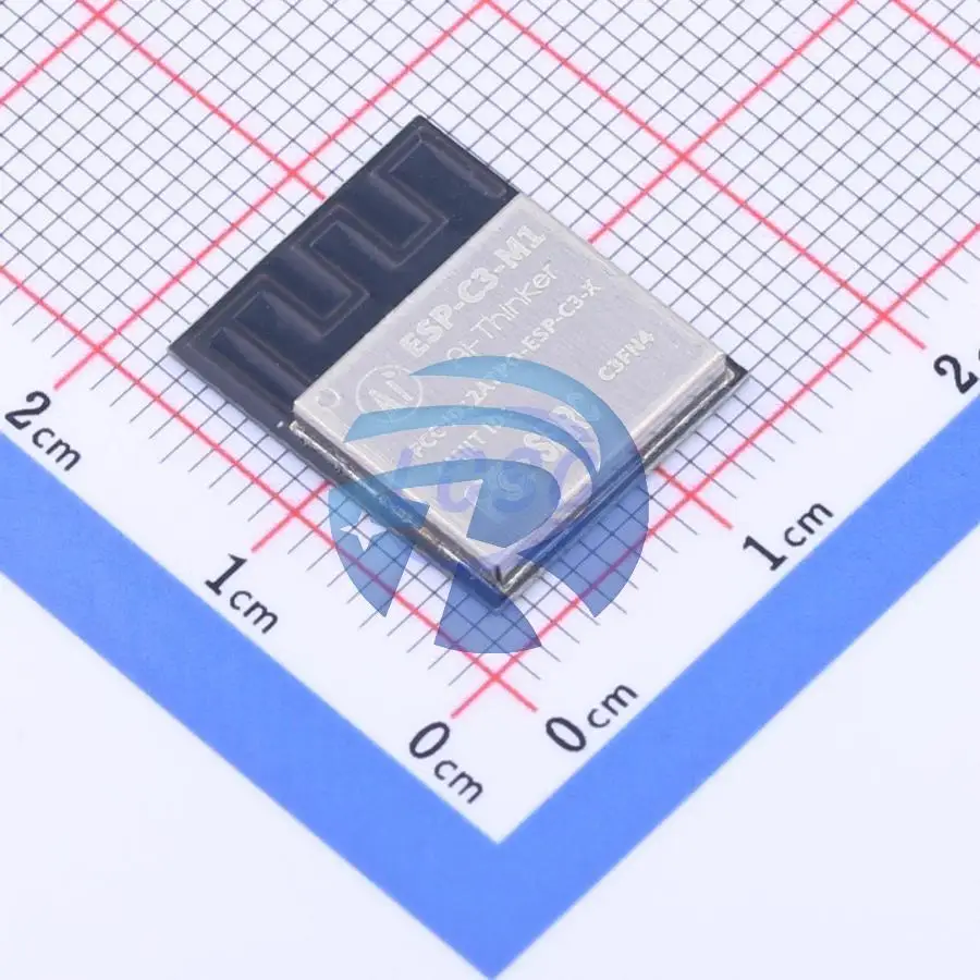 ESP-C3-M1 Antena PCB On-Board, 2,4 GHz, SMD, Módulos WiFi, Módulos, Módulo, Original, Em estoque, C3FN4, 96dBm, 20dBm, ESP32-C3, ESP32-C3