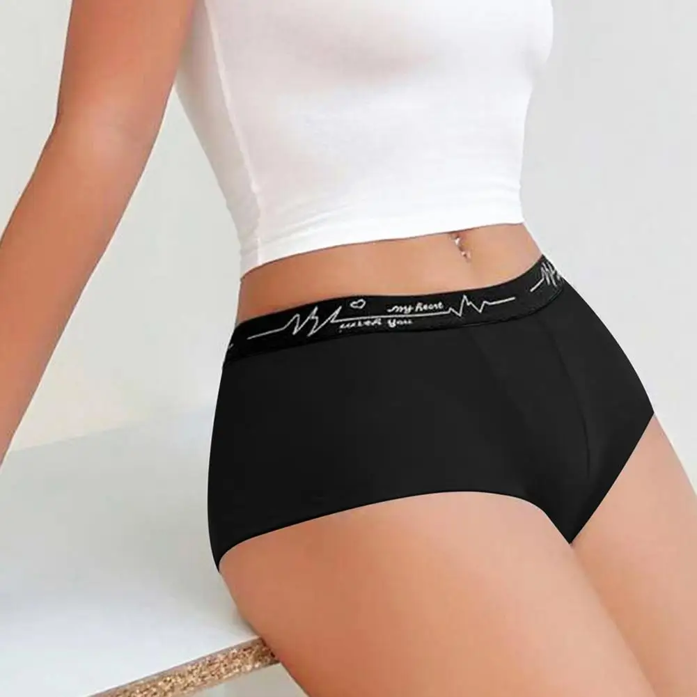 Women High Waist Butt-lifted Panties Soft Breathable Ice Silk Underwear with Anti-septic Properties Glossy Lady Underpants