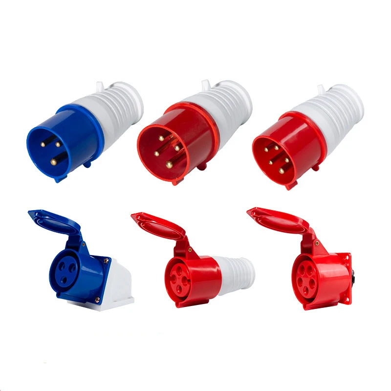 16A 32A Industrial Plug And Socket 3P/4P/5P Electrical Connector Waterproof Aviation Plug And Socket