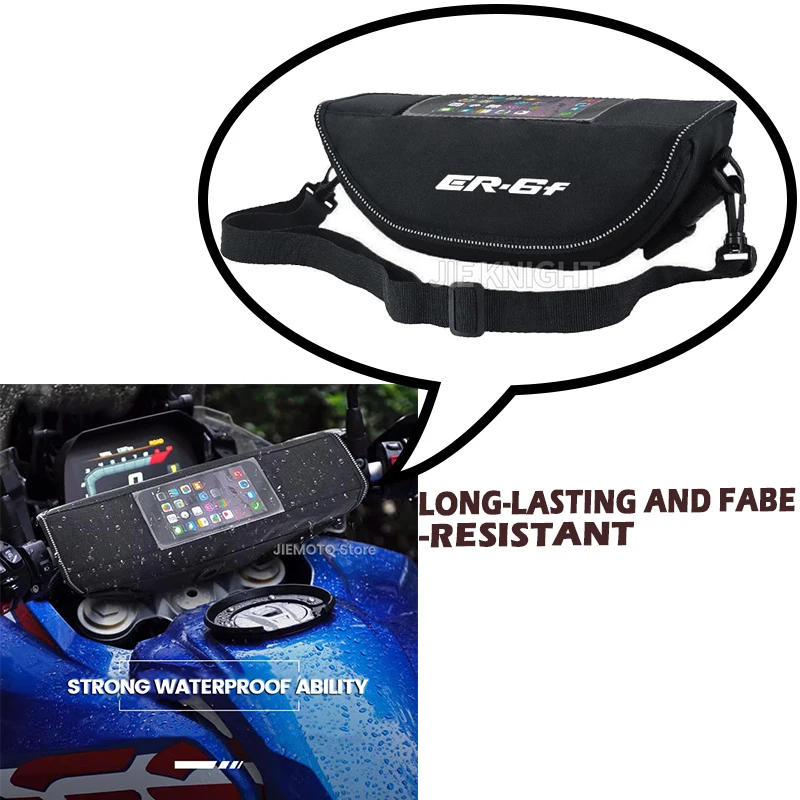 

For Kawasaki ER-6F ER6F 2009-2016 ER6 F Motorcycle accessory Waterproof And Dustproof Handlebar Storage Bag