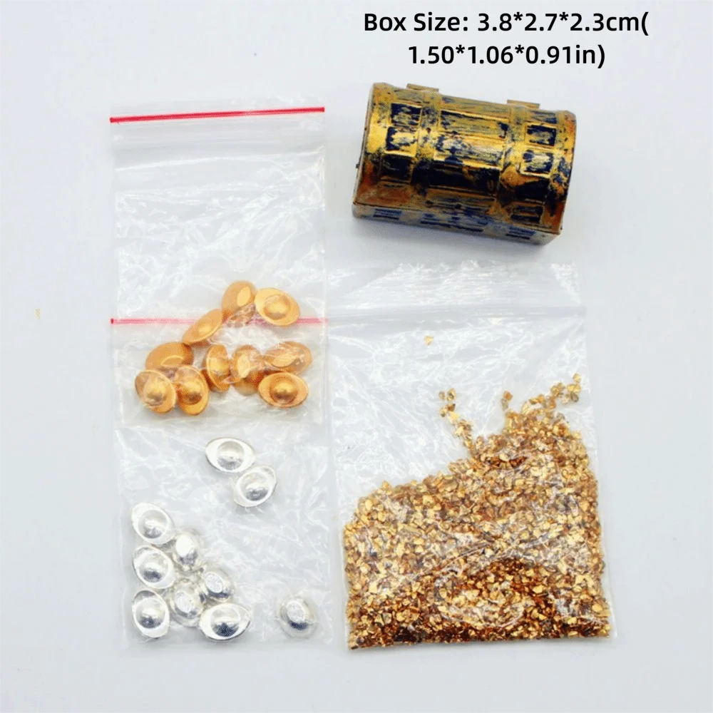 الإبداعية مختلطة دمية سبائك الذهب الحظ السحر جذب الثروة مصغرة سبائك الذهب الحرف اليدوية دمية الملحقات حوض السمك