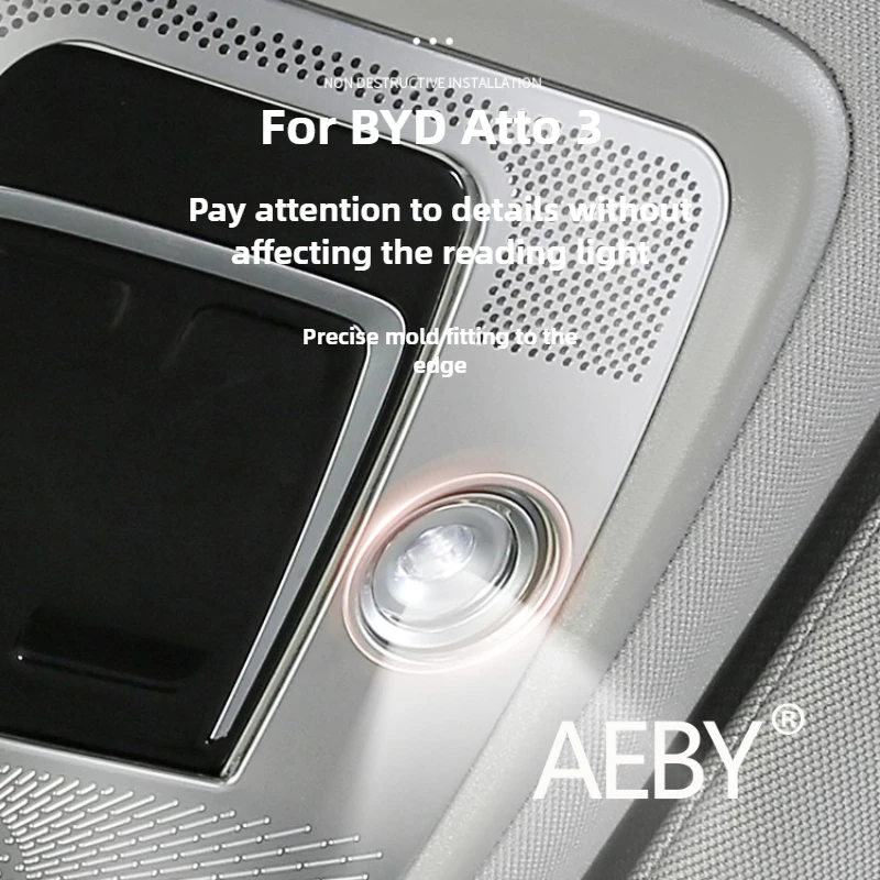 

AEBY для BYD Atto 3 Smart Driving Edition 2022-2025, защита решетки динамика на крыше, пылезащитный купольный светильник, аксессуары для салона автомобиля
