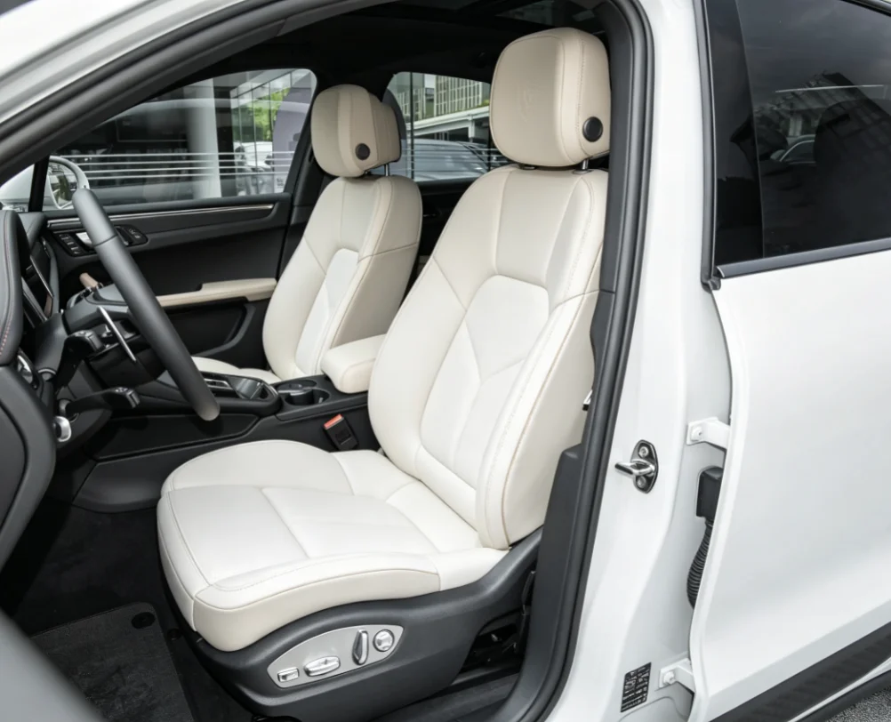 Für Porsche Macan 2023~2026 Maßgefertigte Autositzbezüge Luxuriöses Nappaleder 100% Passgenau Innenausstattung 360 ° Vollständige Abdeckung – Detail 1