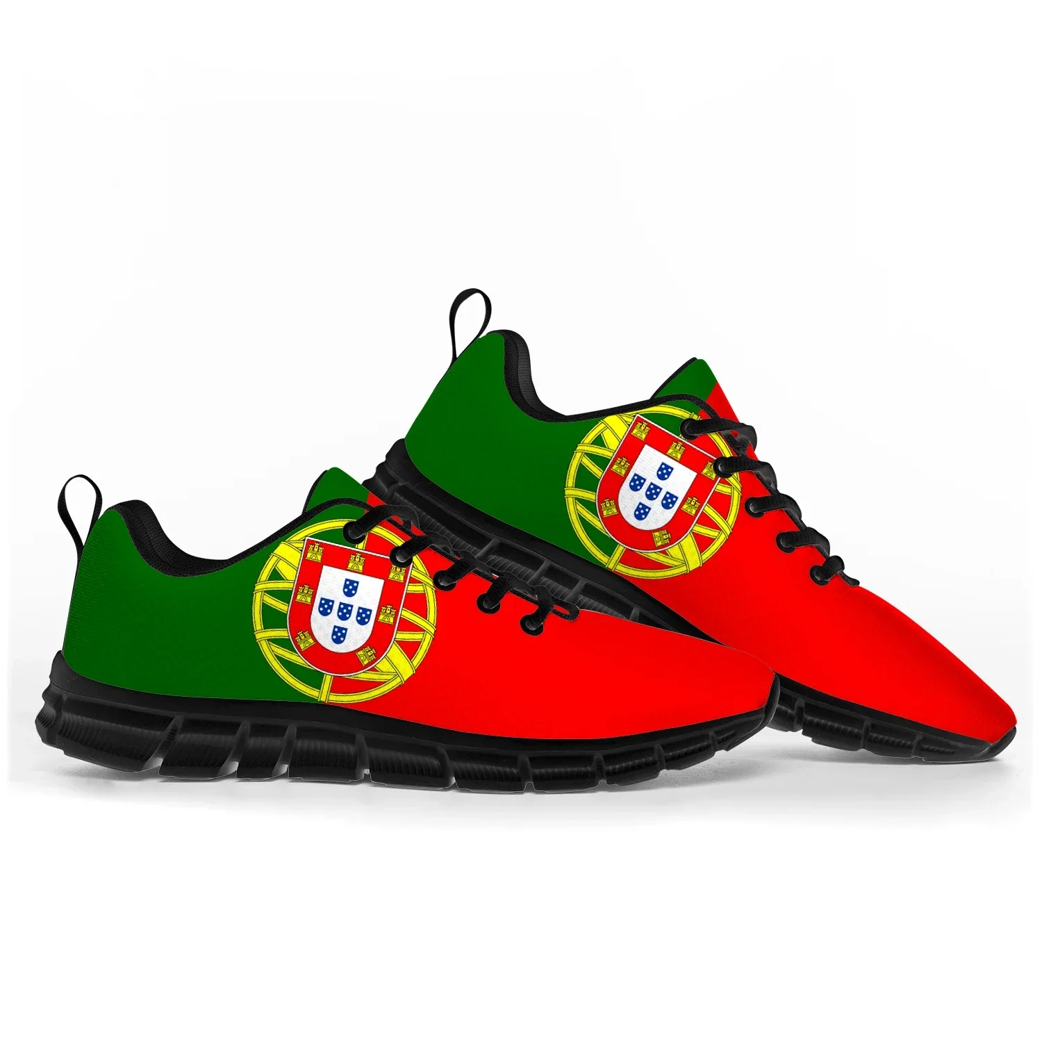 Portugal Flag Calçado desportivo para homem e mulher, sapatilhas casuais personalizadas para casais, de alta qualidade, cool, quente, adolescente, crianças, crianças