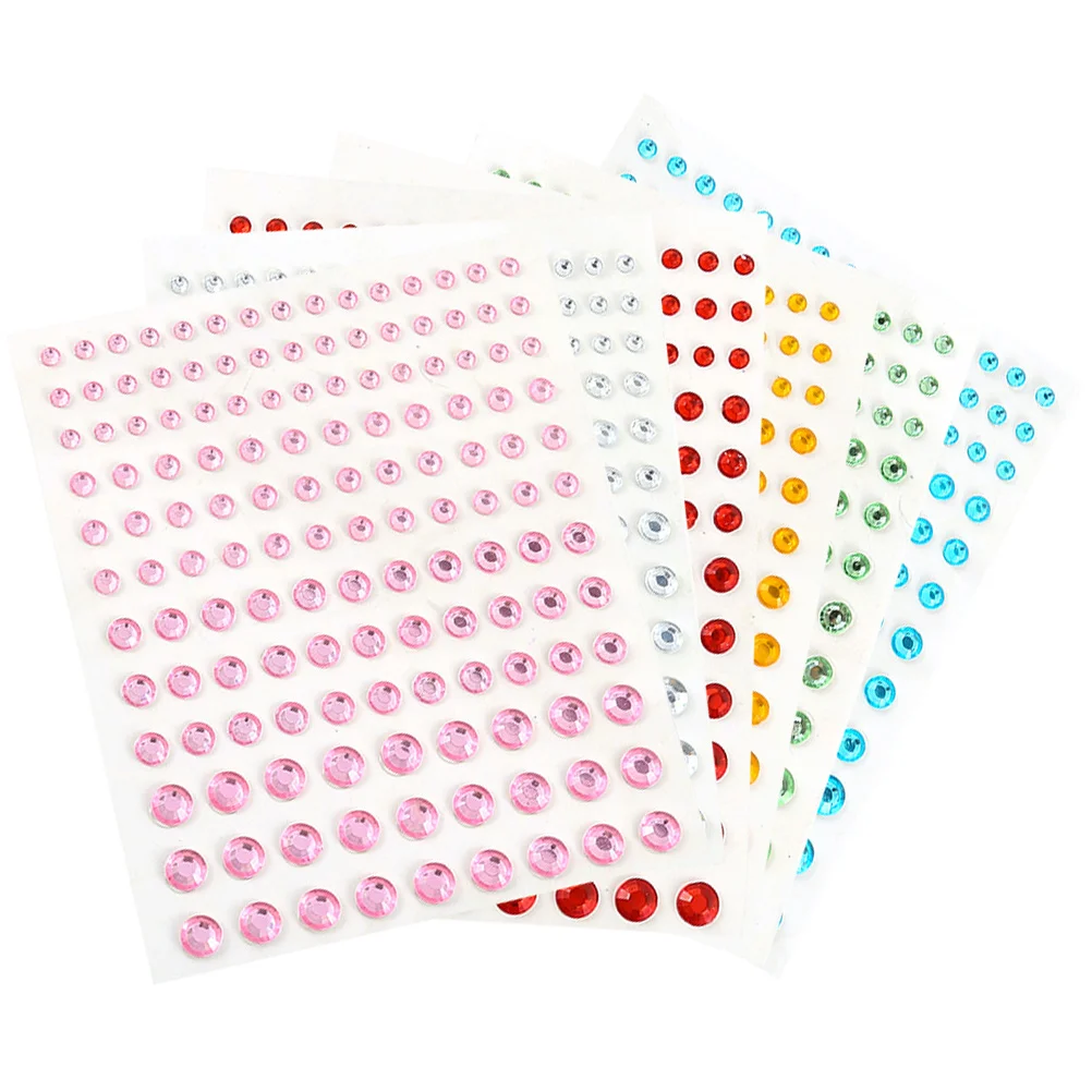 

Face Gems Stick On Rhinestones For Makeup Adhesive Gems Craft Decor Party Prom Masquerade Night Out Self