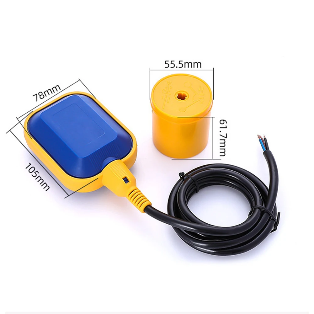 Level Control Controller 220V/8A 380V/4A Accessories Cable Controller Float For Tank Pump Switch Liquid Water Level Practical