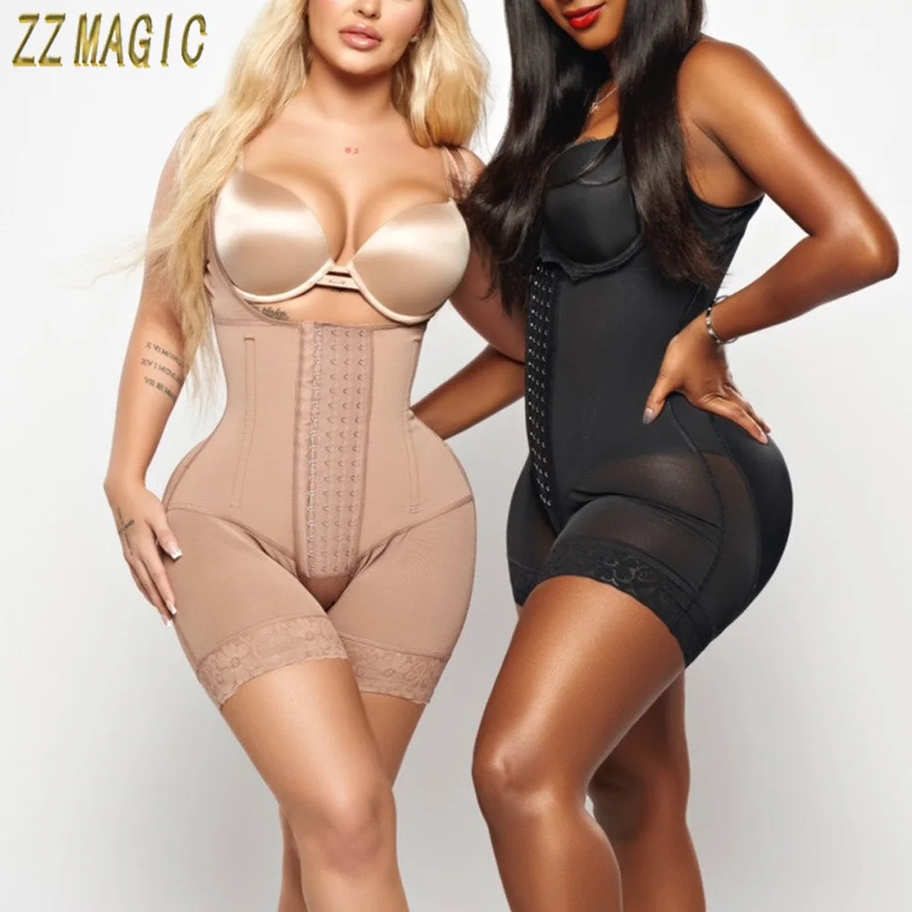 

Women Colombian Girdles Shaper Tummy Control Shapewear Chest Support Butt Lifter Postpartum Corset Slimming Flat Belly Bodysuit