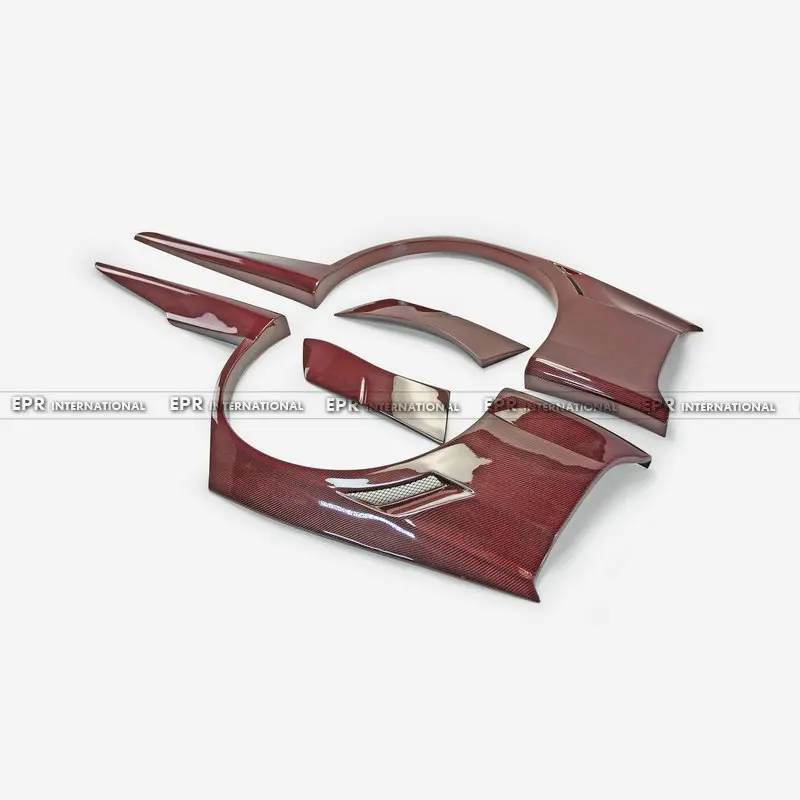 

Подходит для Mitsubishi EVO 8 9 VTX Cyber Evo Rear Over Fender Evolution Widebody Red Carbon