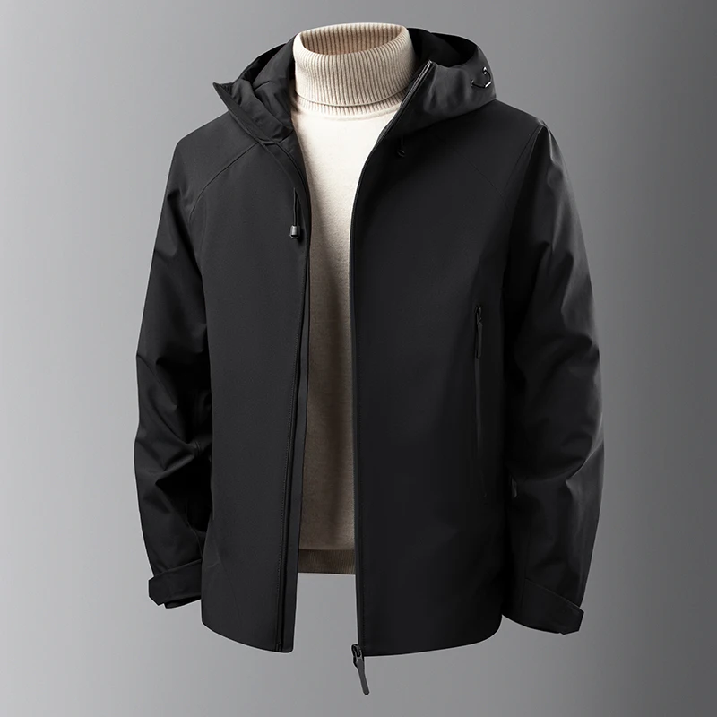 Premium Quality Man down Jacket Traceless Waterproof Cold Protection 90% White Duck down Winter New Hooded Leisure Mens Clothing