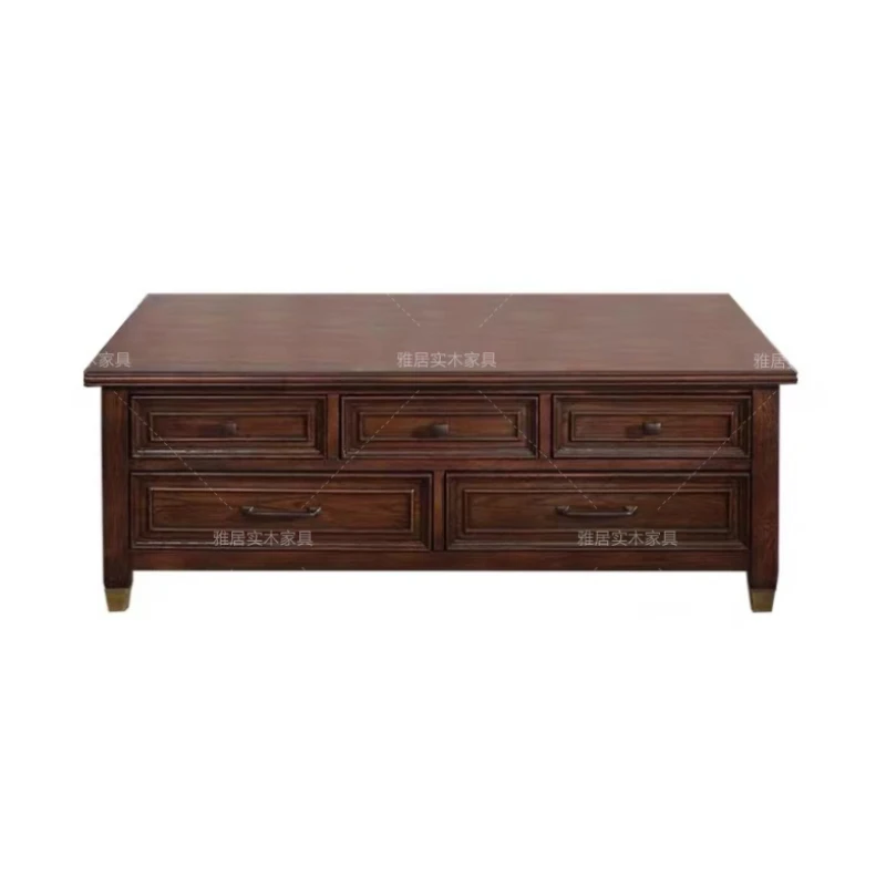 Kabinet TV Antik Kayu Solid Amerika Lemari Penyimpanan Tahan Air Multifungsi Rumah Kayu Abu Furnitur Ruang Keluarga Escabroso