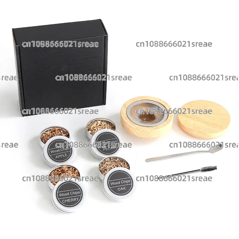 

Коптильня с копченой деревянной крышкой, разные вкусы, тирса, курильщик, деревянный коктейльный набор дыма