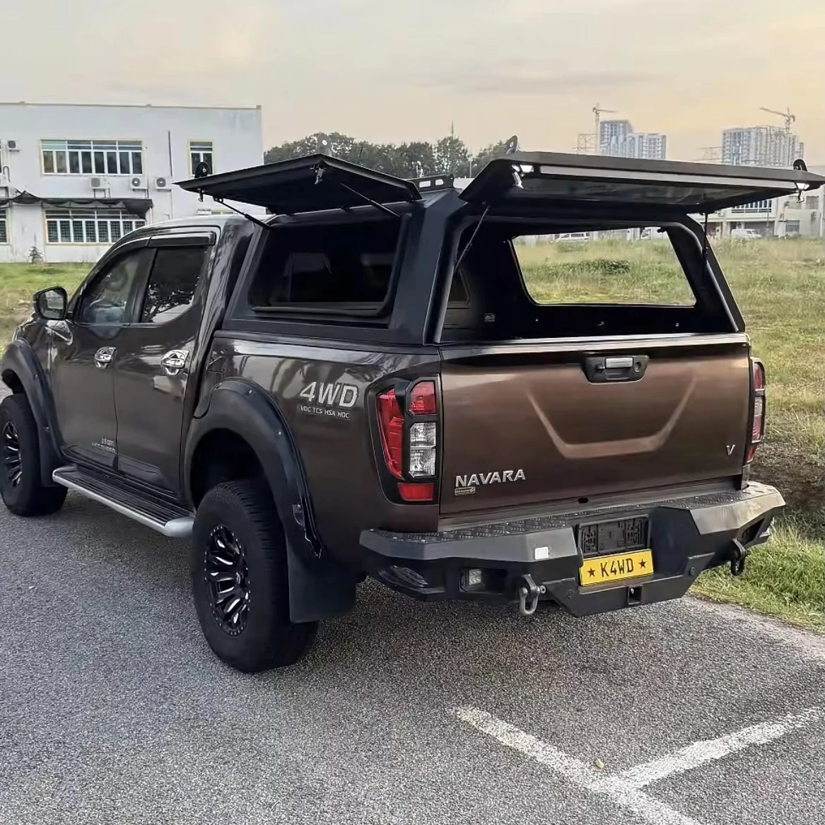 Good Quality Aluminum Truck Topper Custom-fit Pickup Hardtop Canopy for Nissan Navara Chevy Colorado Lockable Cargo Top