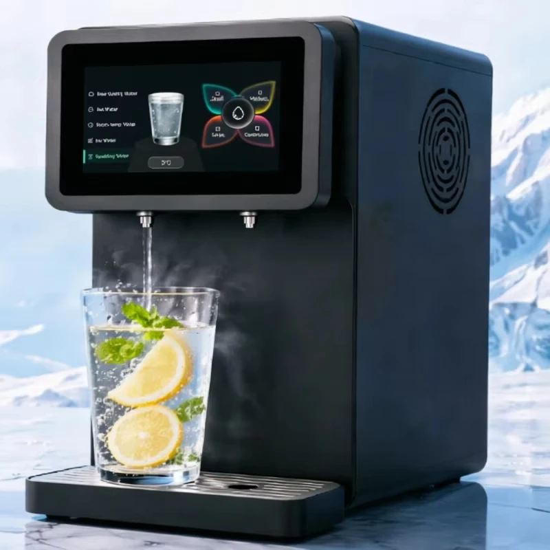 Stock New Touch Screen Desktop Sparkling Water Maker Carbonated Soda Water Machine for Home Office Use
