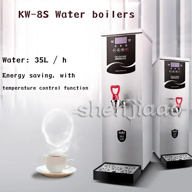 ใหม่เครื่องทําน้ําอุ่นอัตโนมัติ 10L ไฟฟ้าร้อนความร้อนหม้อต้มนมนมโฟมเครื่องกาต้มน้ําถังน้ําดื่มเครื่อง KW-8S 1PC