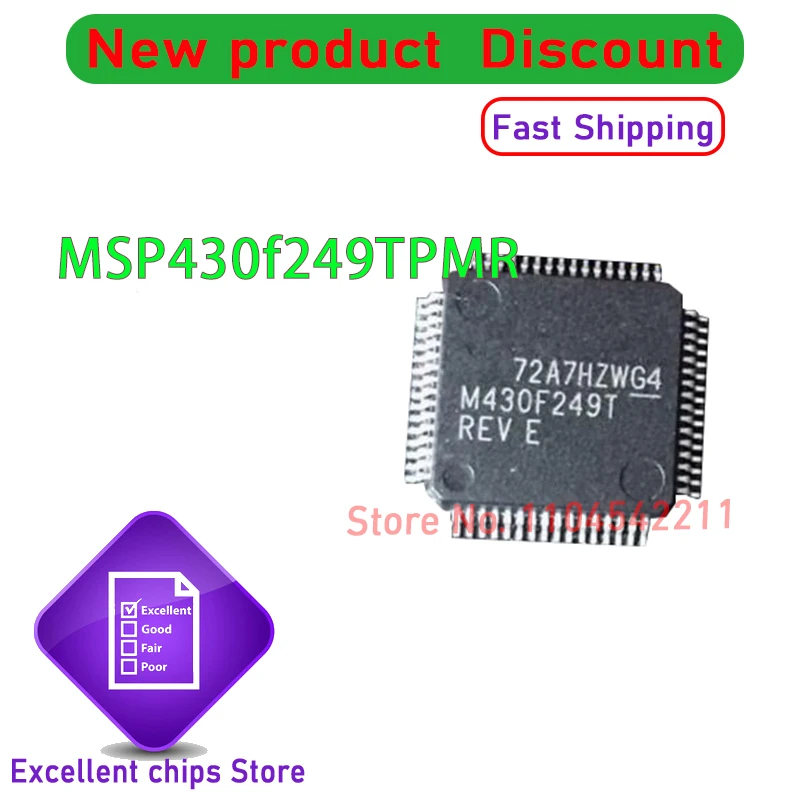 

10 шт./лот MSP430f249TPMR MSP430f249T MSP430f249 M430f249T M430f249 QFP64