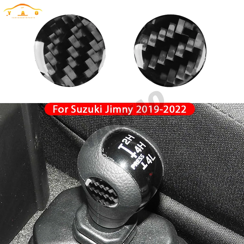

Car Control Knob Panel Decorative Carbon Fiber Sticker For Suzuki Jimny 2019-2022 Car Accessories
